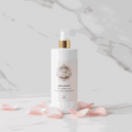 Tonico viso bianco con erogatore e etichetta decorata, formula delicata idratante Hebe Aura Skin 500ml.